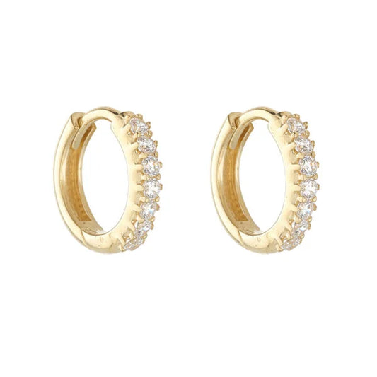 Huggie CZ Hoops Small